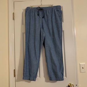 Chambray Joggers
